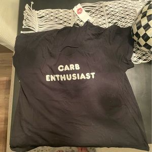 Black Women’s Wildfox t shirt.(Carb Enthusiast) NWT